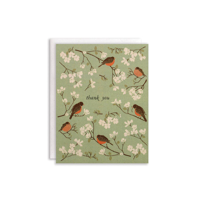 Early Bird Thank You Card with Robin - June and December