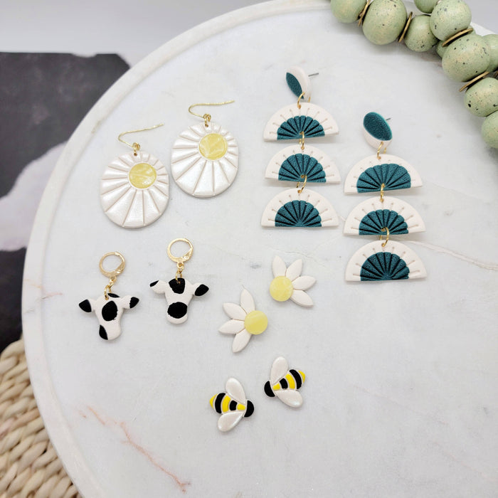 Bee Earrings: Gold / Stud - Cayenne and Cake