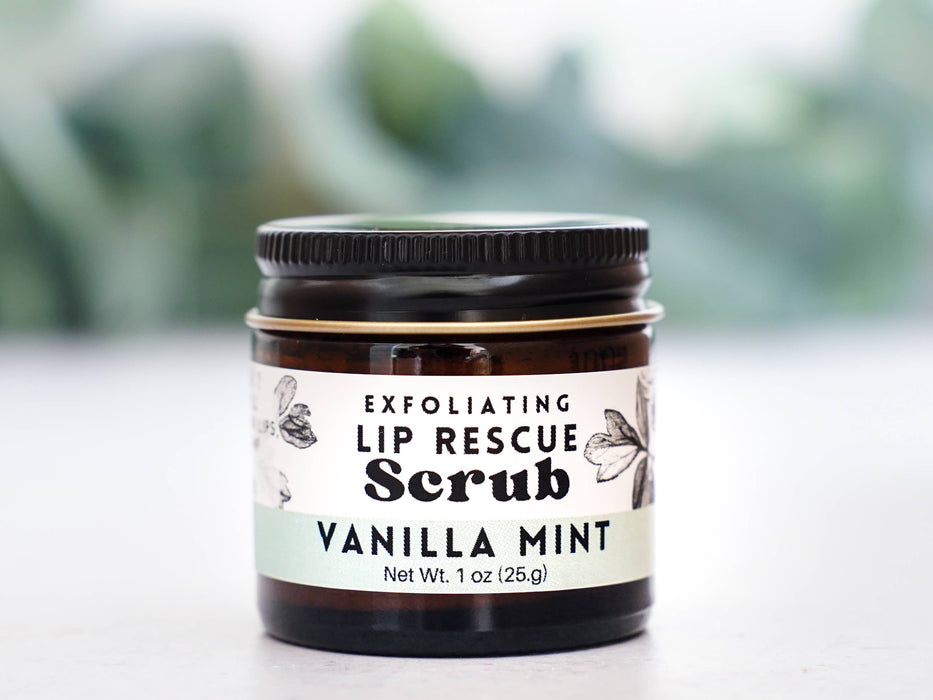 Vanilla Mint Lip Rescue Sugar Scrub - Little Flower Soap Co.