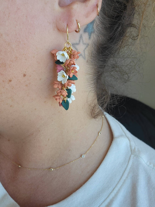 Chrysanthemum Earrings - Cayenne and Cake