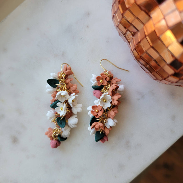 Chrysanthemum Earrings - Cayenne and Cake