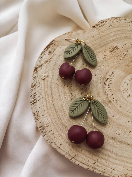 Cherry Earrings - Placed by Grace