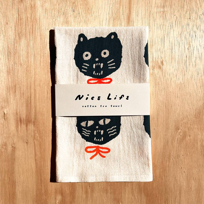 BAD CATS Tea Towel - Nice Life