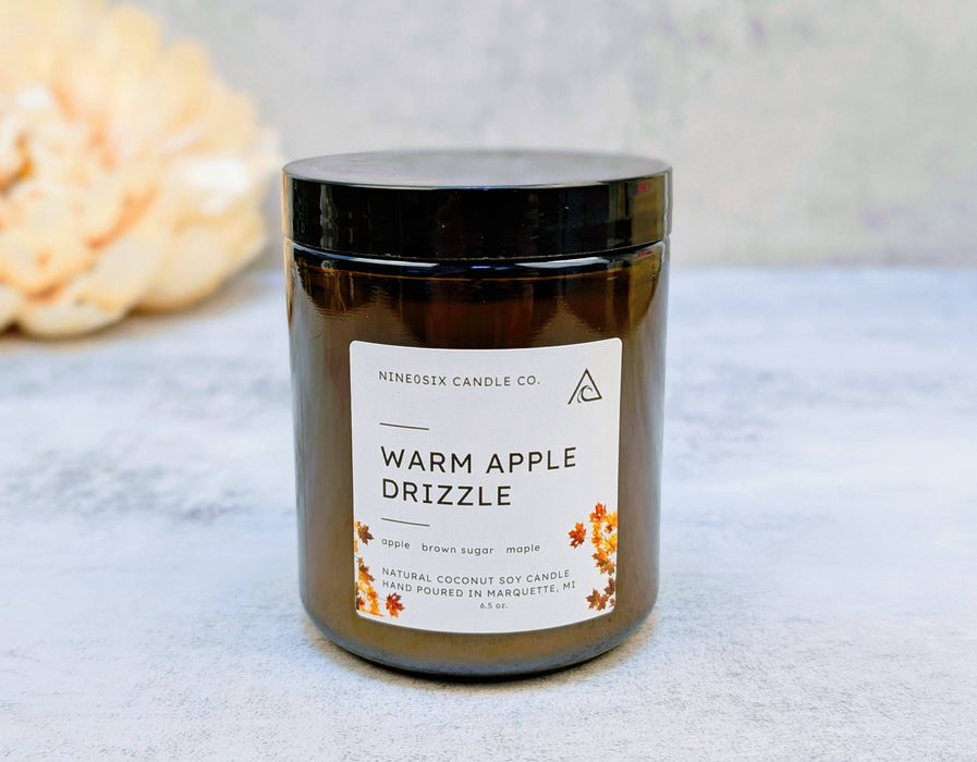 Warm Apple Drizzle, Amber Jar- 906 Candle Co