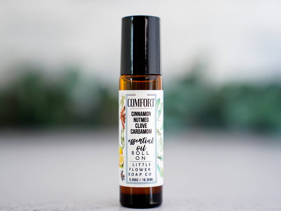 COMFORT Spice Blend Essential Oil Roll-on Fall Aromatherapy - Little Flower Soap Co.