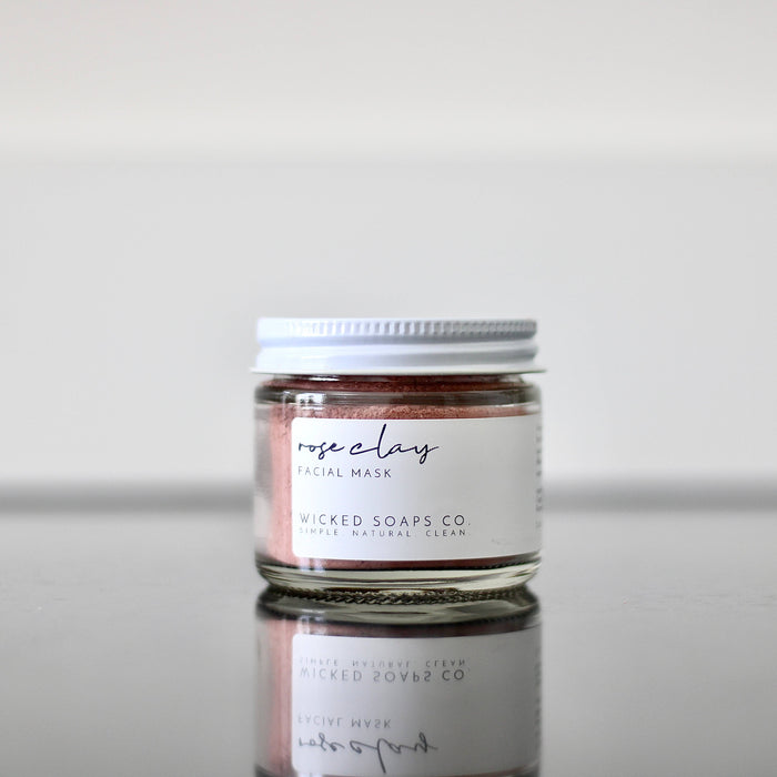Rose Clay Facial Mask - Wicked Soaps Co.