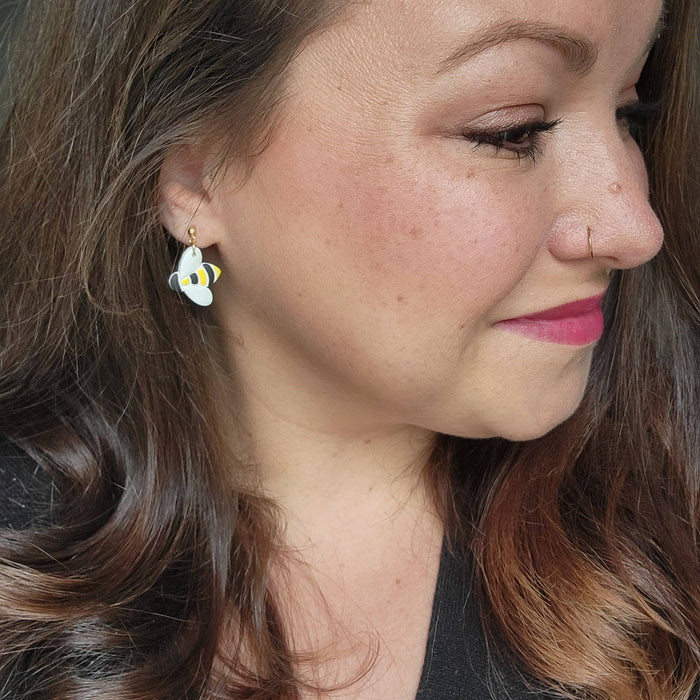 Bee Earrings: Gold / Stud - Cayenne and Cake