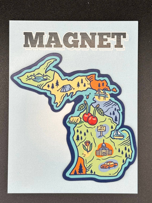 Michigan Map Magnet | Map Magnet
