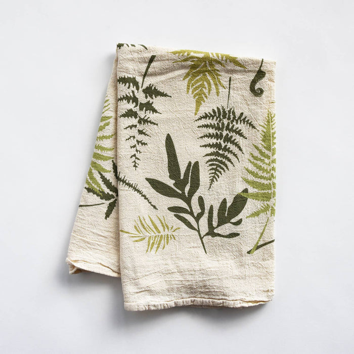 Endangered Ferns Kitchen Tea Towel - June & December