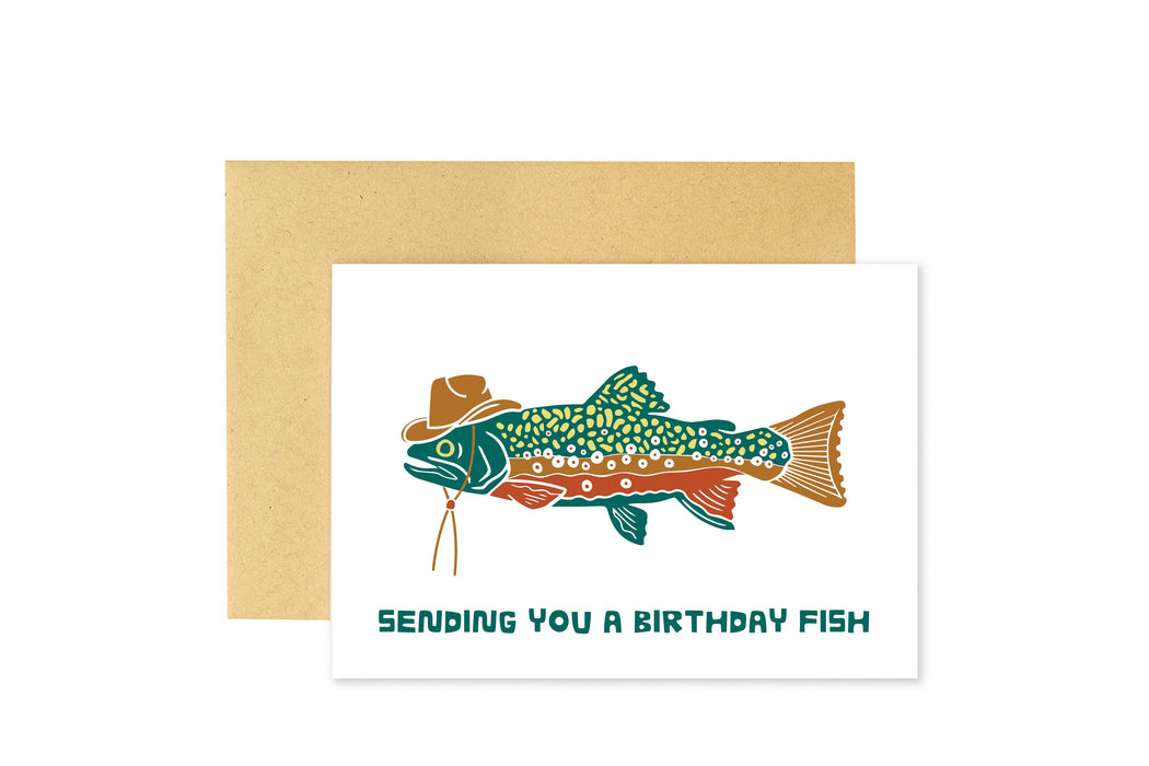 Sending You A Birthday Fish Card - Woosah