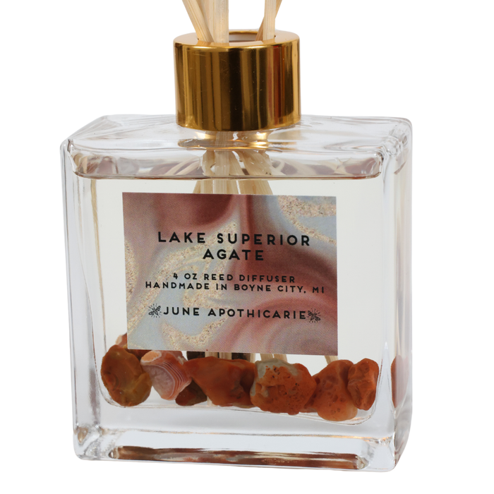 Lake Superior Agate Reed Diffuser - June Apothicarie