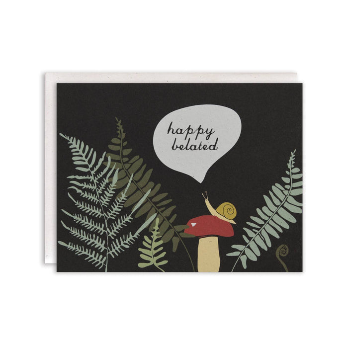 Snail Belated Birthday Card - June and December