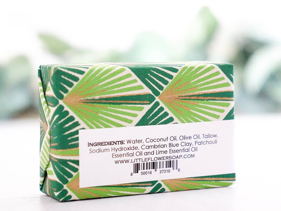 Patchouli Lime Handmade Soap by Little Flower Soap Co.