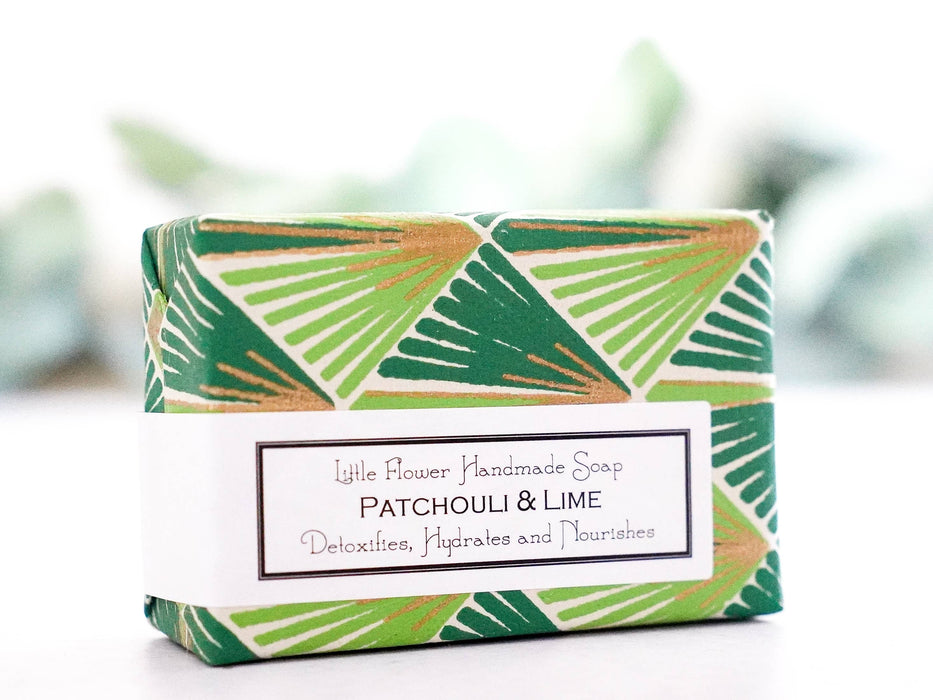Patchouli Lime Handmade Soap by Little Flower Soap Co.