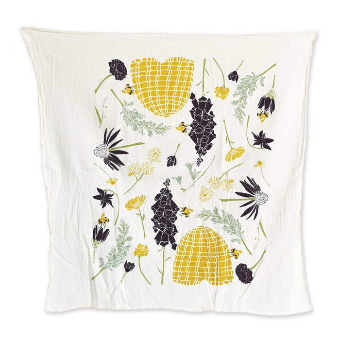 Honeybee Garden Kitchen Tea Towel - June and December