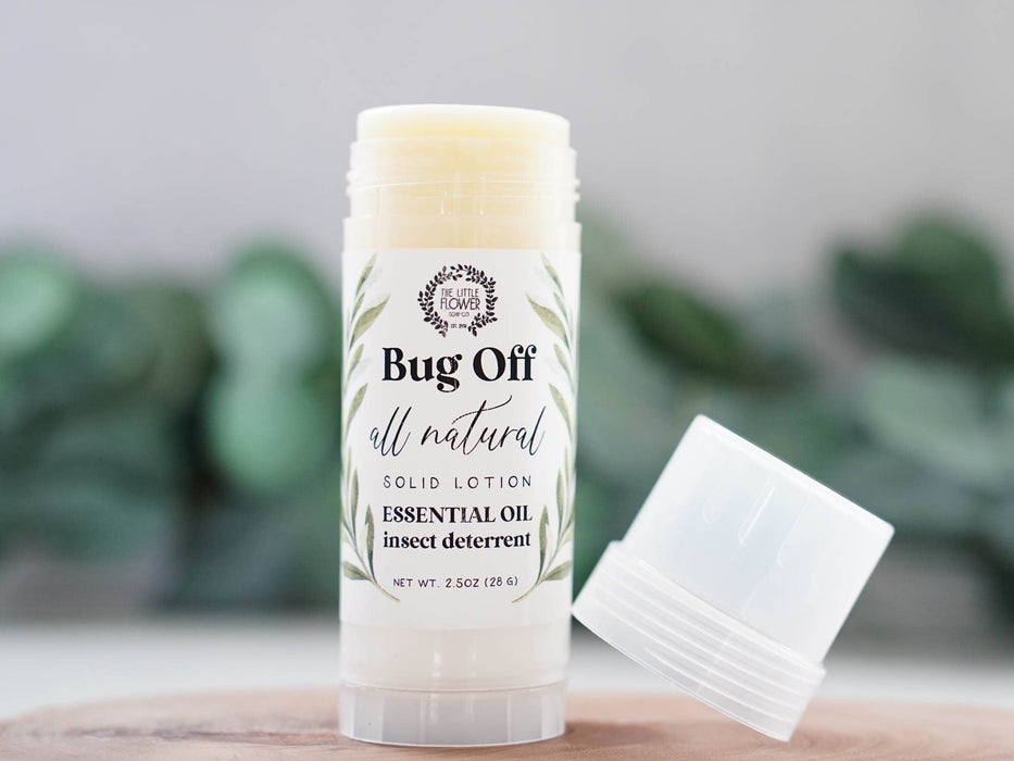 Bug Off Essential Oil Solid Lotion Twist Tube - Little Flower Soap Co.