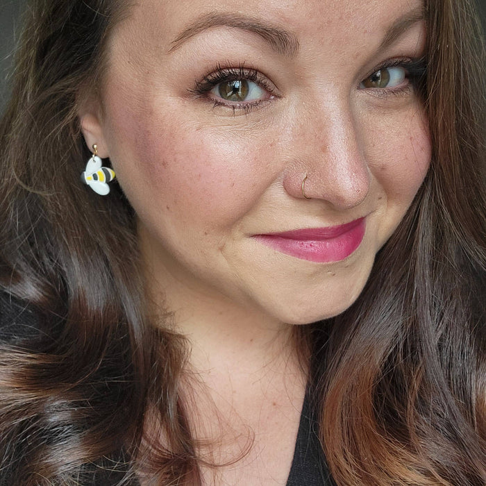 Bee Earrings: Gold / Stud - Cayenne and Cake