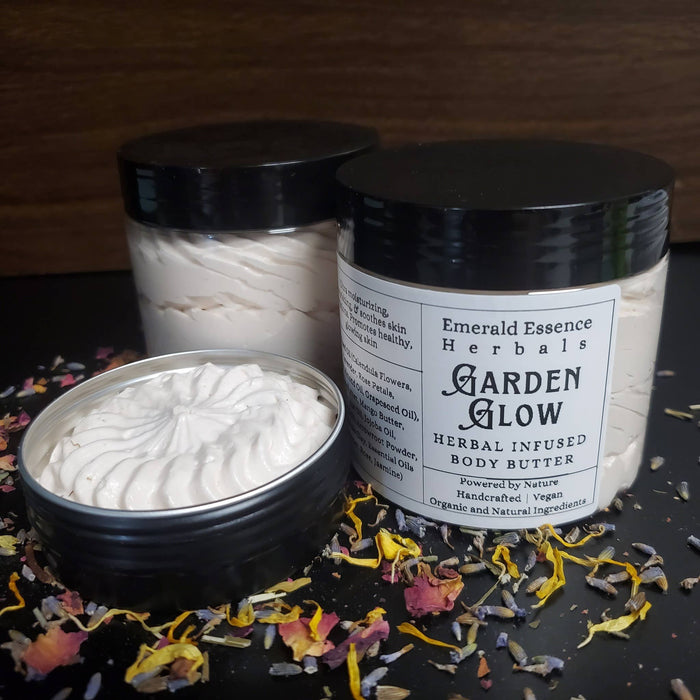 Garden Glow Herbal Infused Whipped Body Butter - Emerald Essence Herbals