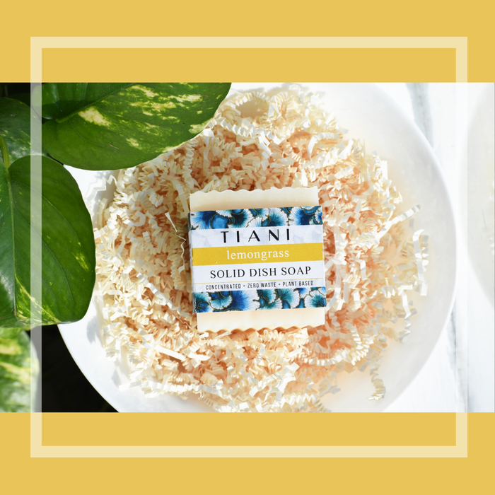 Solid Dish Soap: Lemongrass - Tiani Body Care
