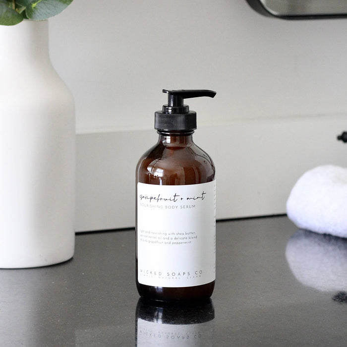 Grapefruit + Mint Body Serum - Wicked Soaps Co.