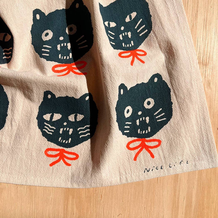 BAD CATS Tea Towel - Nice Life