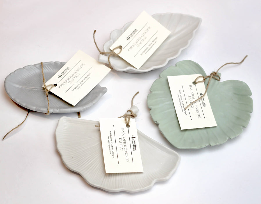 Concrete Leaf Tray - Pine Creek Soapworks