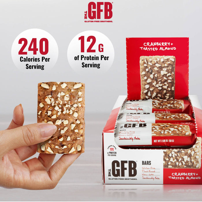 Cranberry Toasted Almond Protein Snack Bar - GFB