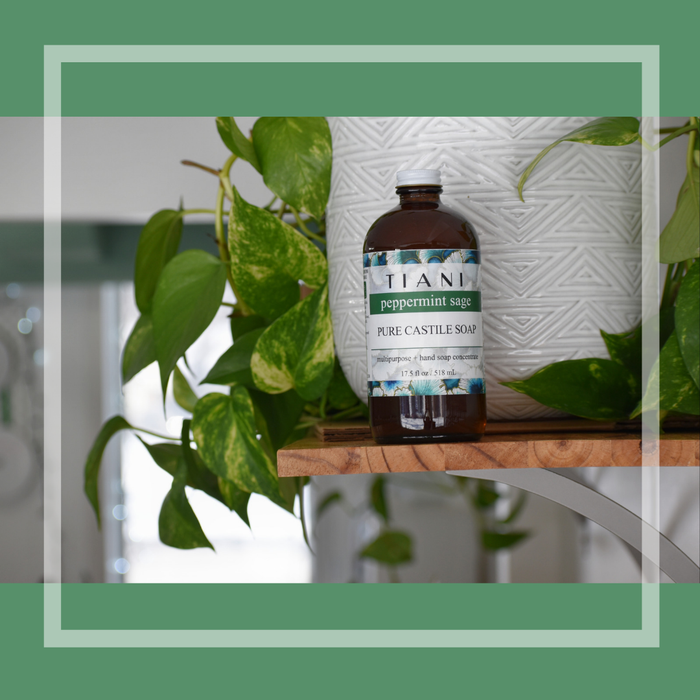 Castile Soap: Peppermint Sage - Tiani Body Care