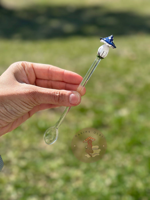 Mushroom Glass Stir Spoons - Making Olas