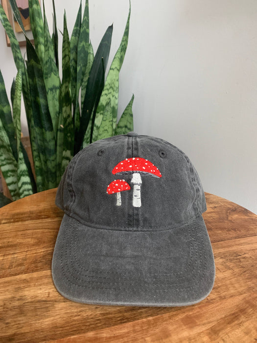 Amanita Mushroom Embroidered Hat by Nature Walk Studio