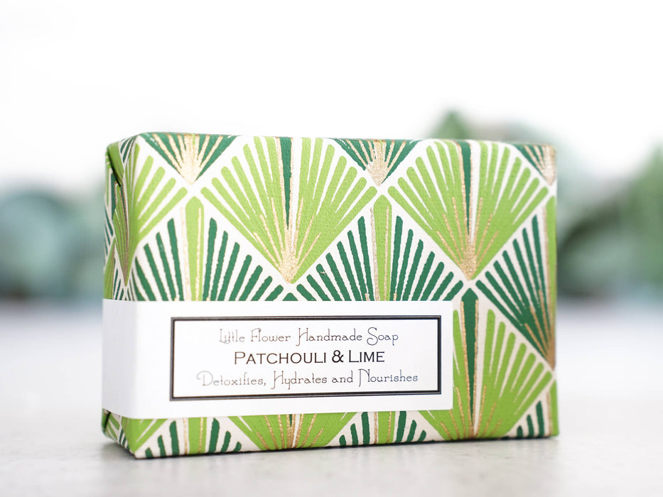 Patchouli Lime Handmade Soap by Little Flower Soap Co.