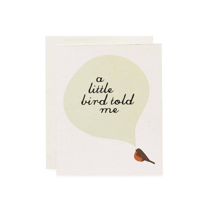 A Little Bird Told Me Card, Robin - June and December