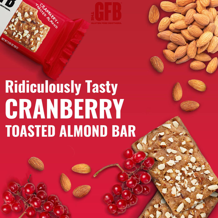 Cranberry Toasted Almond Protein Snack Bar - GFB