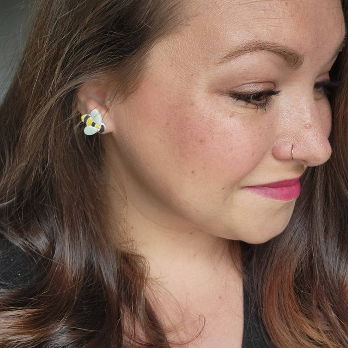 Bee Earrings: Gold / Stud - Cayenne and Cake