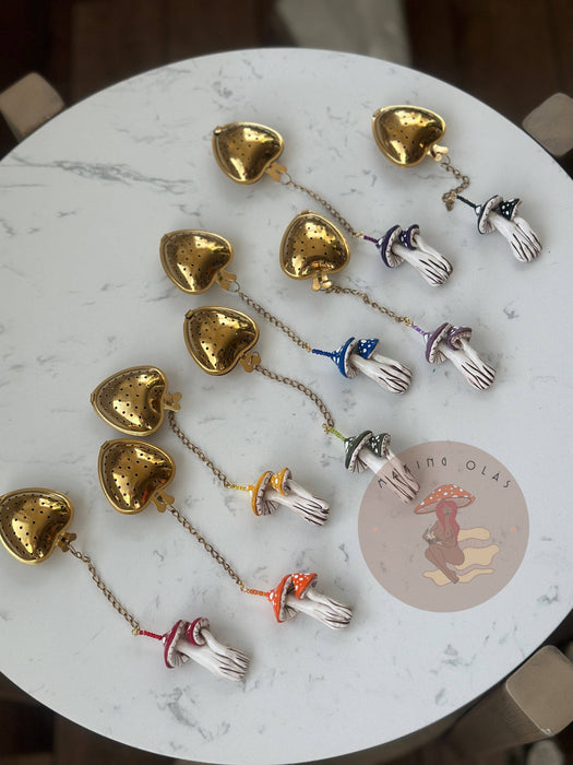 Mushroom Loose Leaf Tea Strainers (Diffusers) - Making Olas