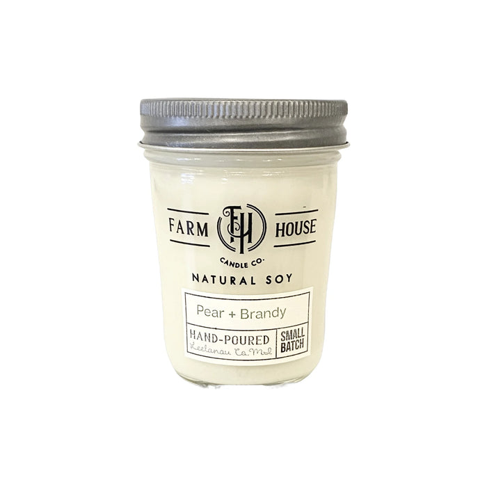 Pear + Brandy Natural Soy Candle - Farm House Candle Co.