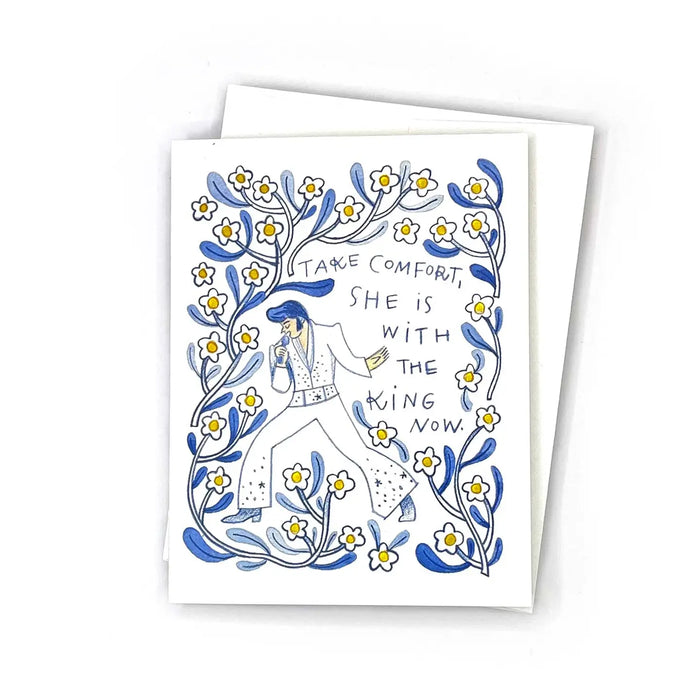 Take Comfort, She is with the King Now Greeting Card - Katie Eberts