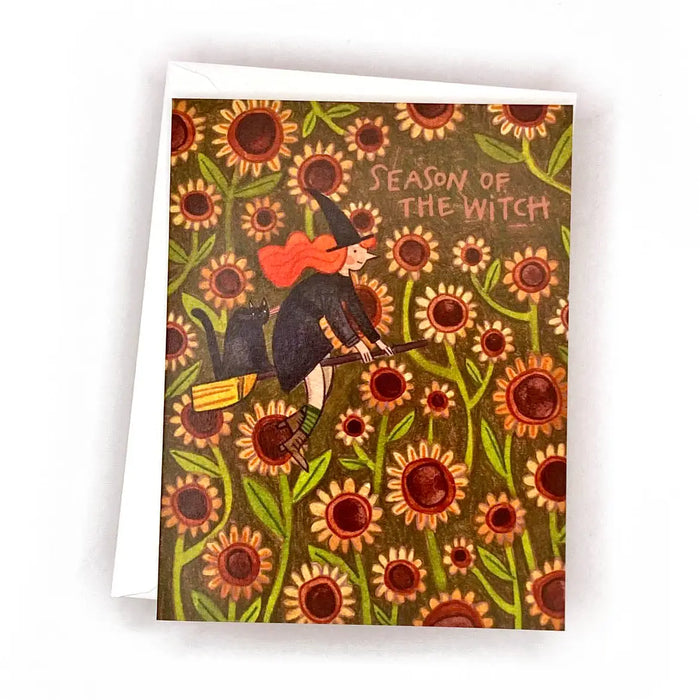 Season of the Witch Halloween greeting card - Katie Eberts Illustration