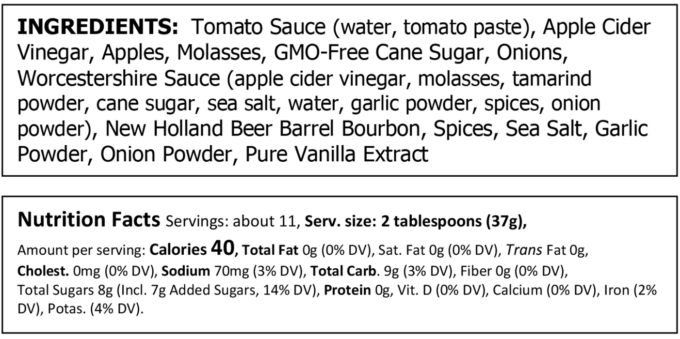 Apple Bourbon BBQ Sauce - Food for Thought