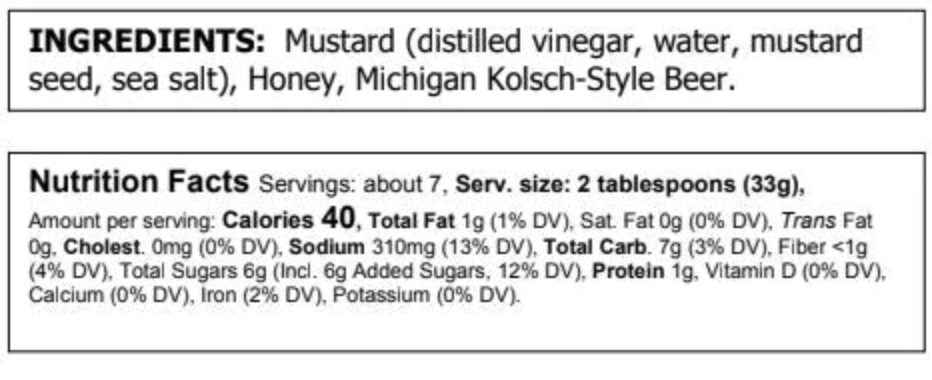 Beer and Honey Mustard - Food for Thought