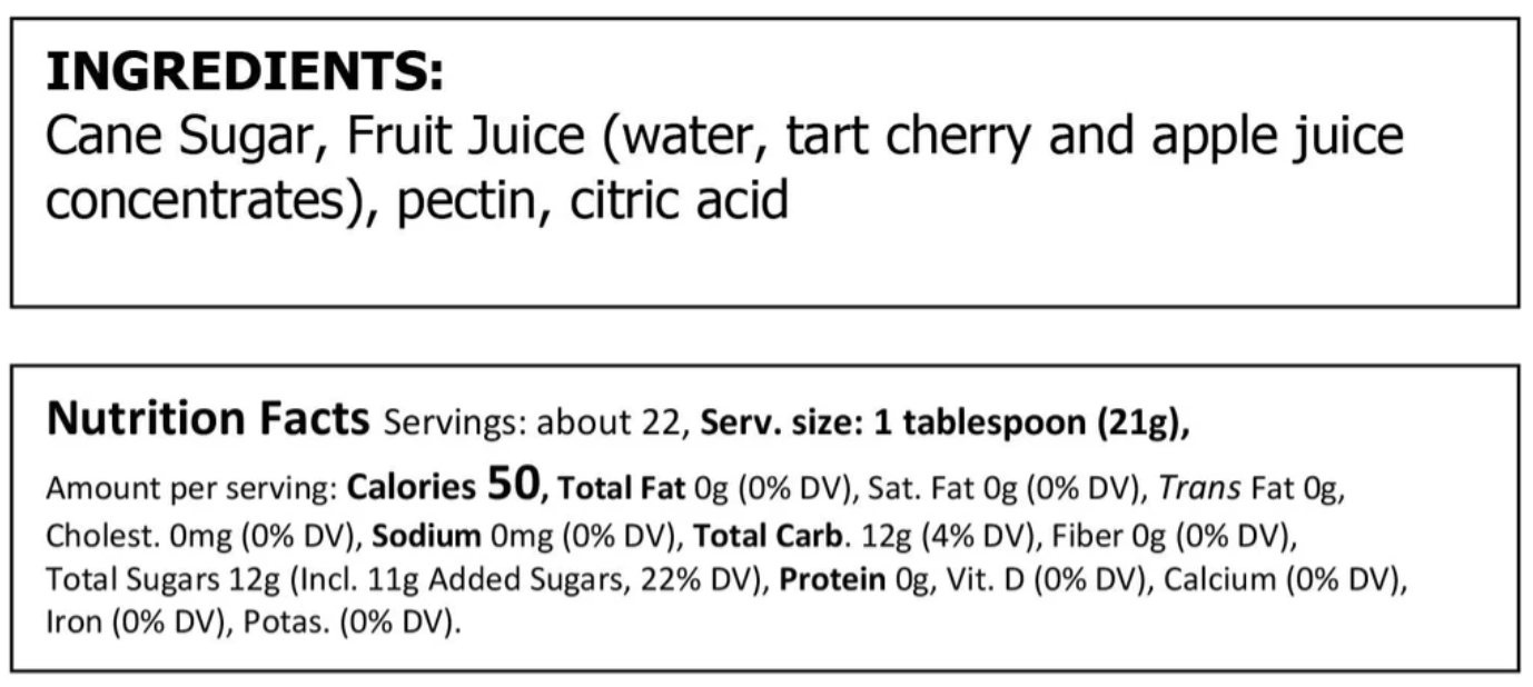 Cherry Apple Lunchbox Jelly - Food for Thought