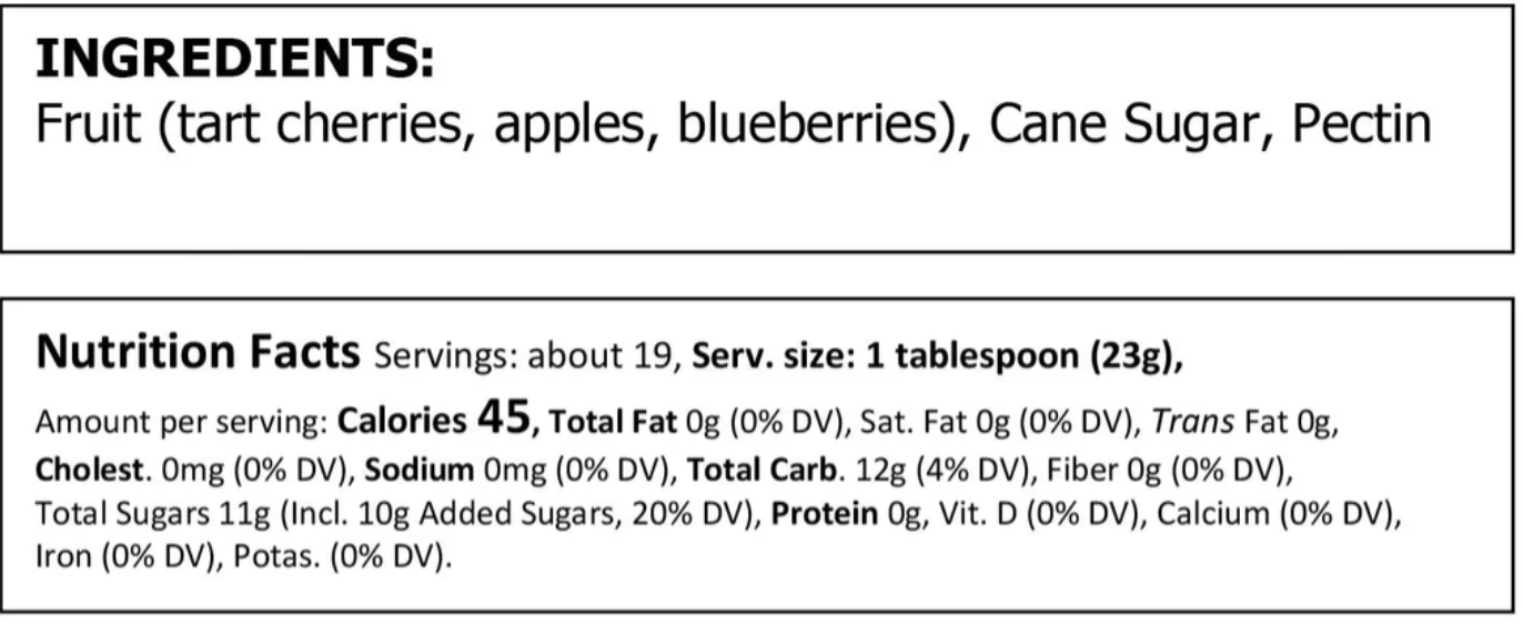 Lunchbox Michigan Mixed Fruit Jam - Food for Thought