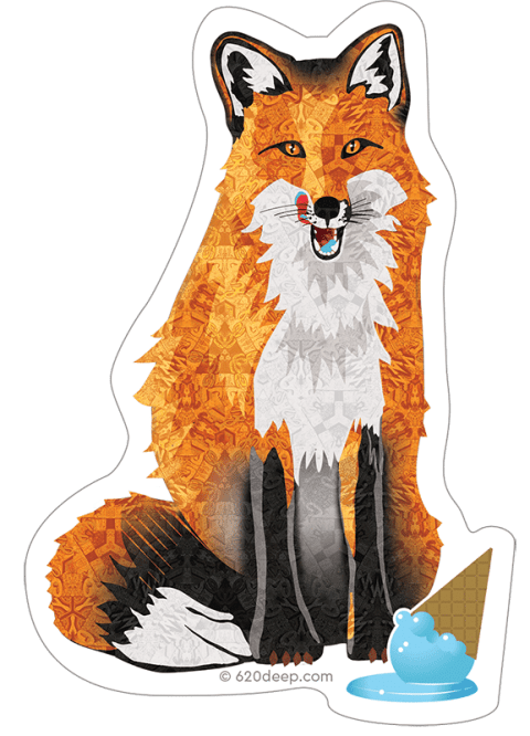 Stealth Fox sticker