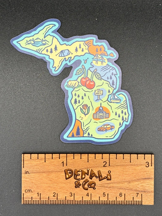Michigan Map Magnet | Map Magnet