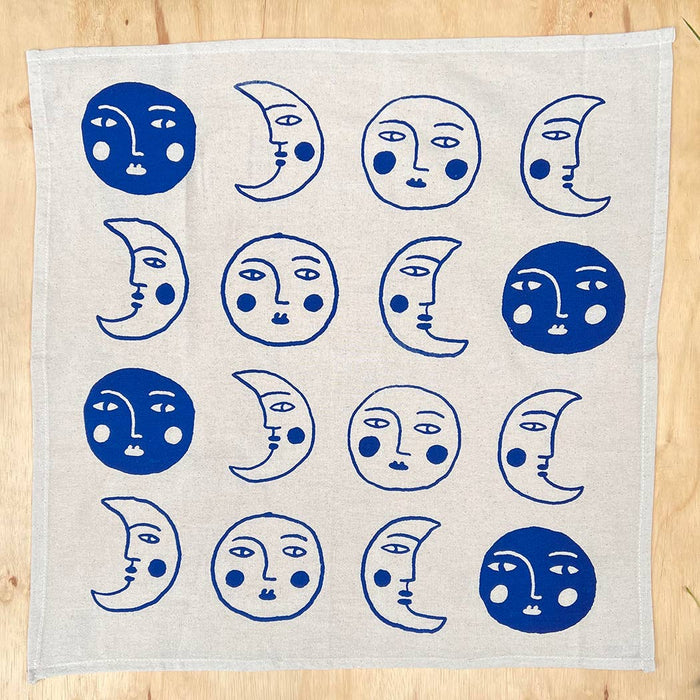 Moon tea towel