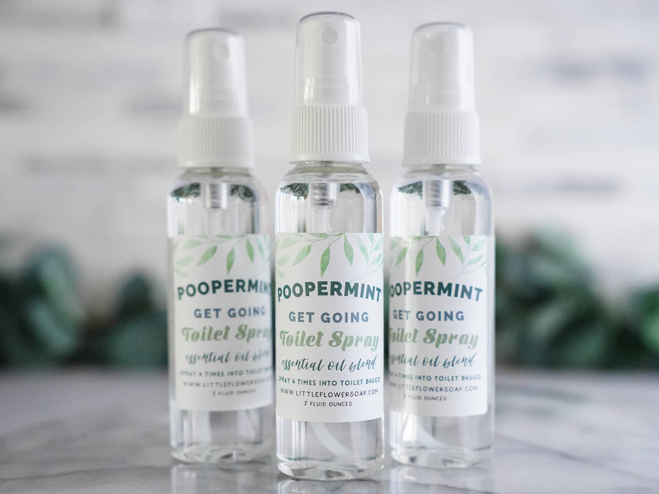 2oz "Poopermint" Potty Spray - Little Flower Soap Co.