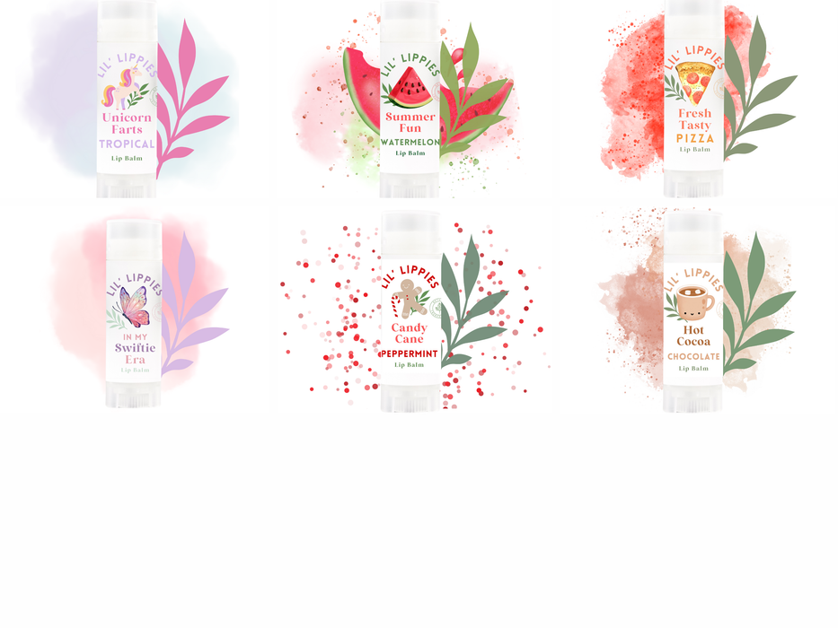 Blueberry Lip Balm Lil' Lippies Kids - Little Flower Soap Co.