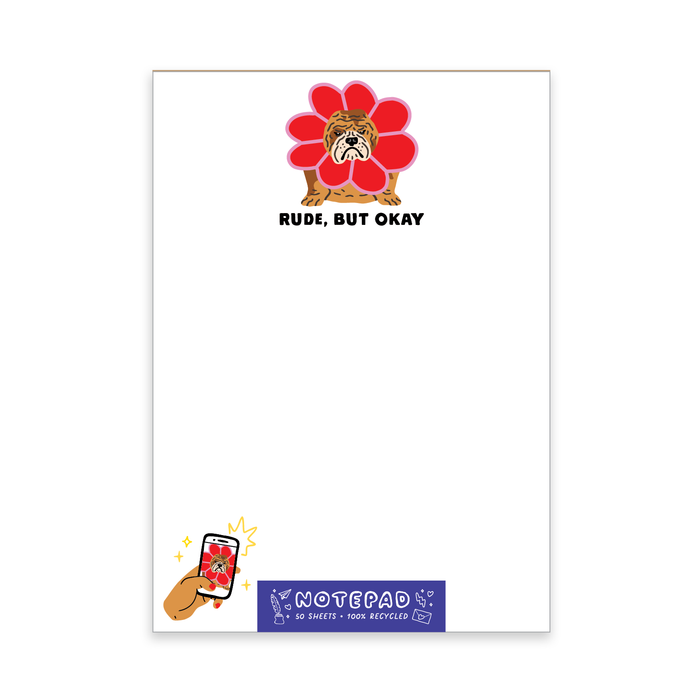 Dog Rude Notepad - Party of One