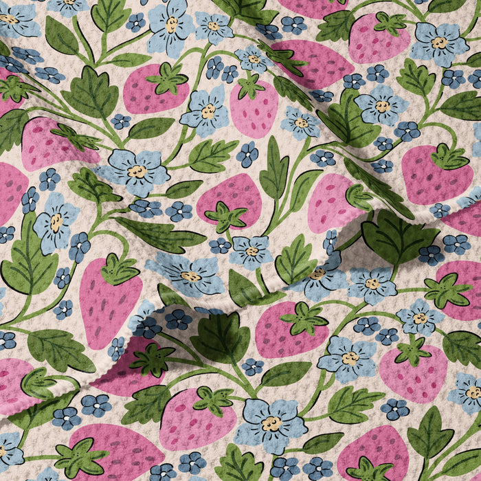 Berry Patch Double Sided Waffle Dish Towel - June Apothicarie