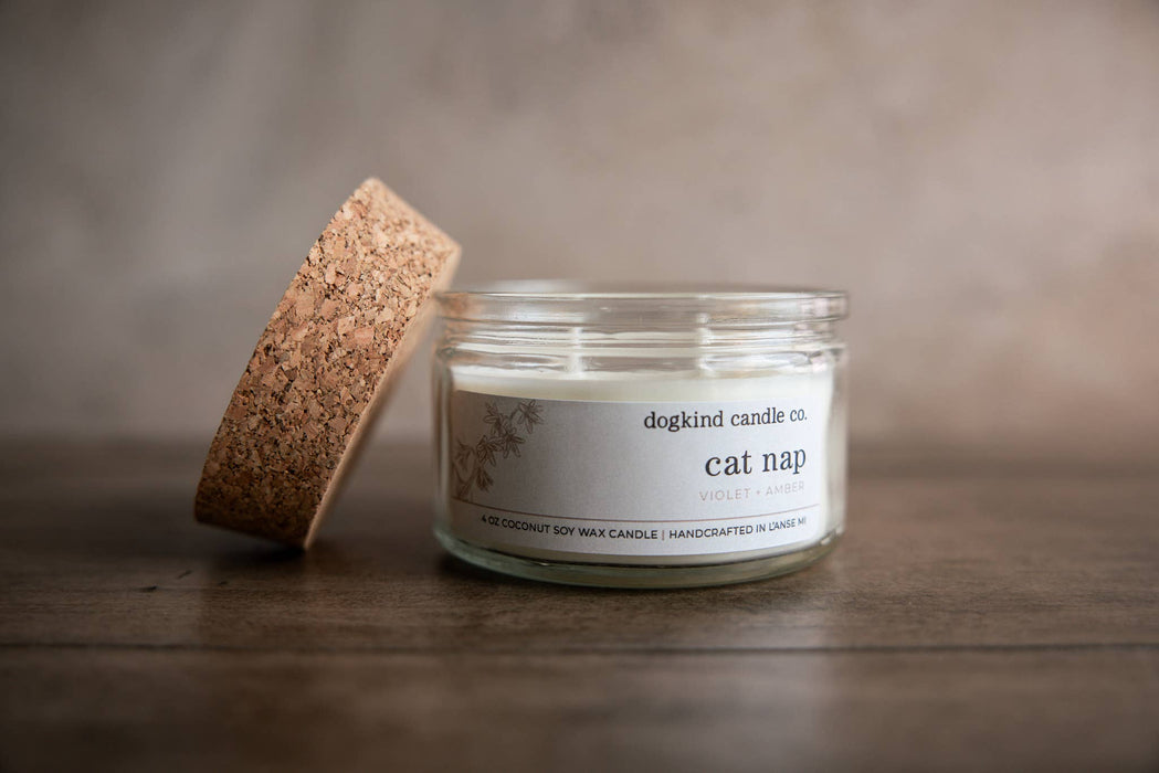 Cat Nap - Violet + Amber Candle by Dogkind Candle Company